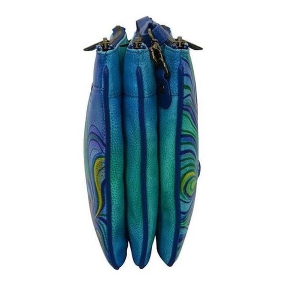 Anushka Jeweled Plume Triple Compartment Crossbody - Picture 4 of 16